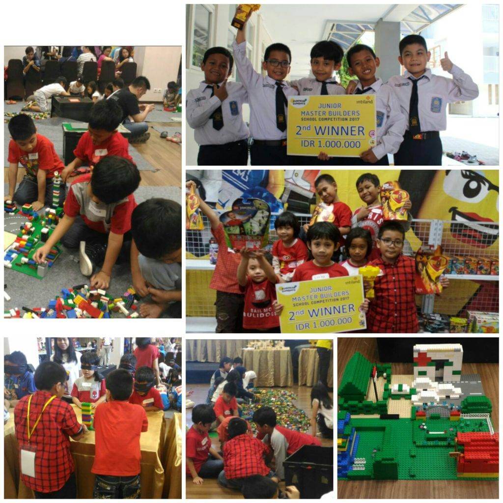 Siswa SDM 6 Surabaya Desaign Kota Surabaya dengan LEGO