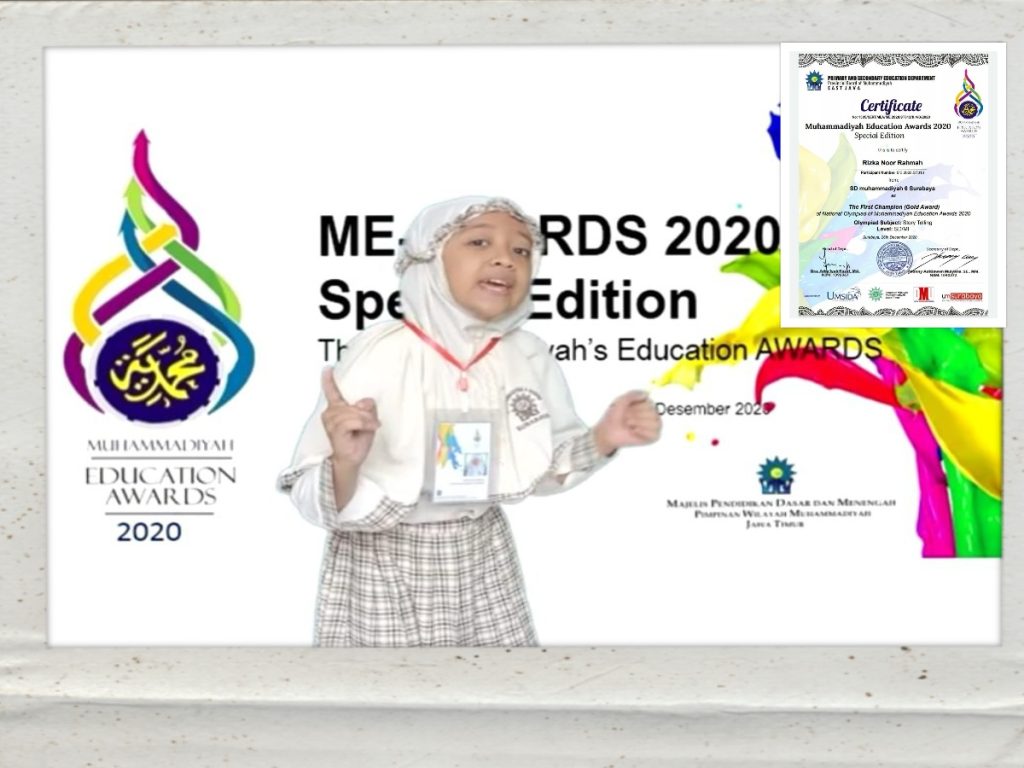 Siswa Jenius Sabet Juara 1 Story Telling ME AWARD 2020