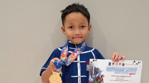 Siswa SD Musix Sabet Medali Emas Wushu Nasional 2026